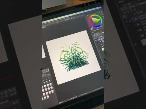 How to draw grass #ghibli #howtodraw #art #clipstudiopaint