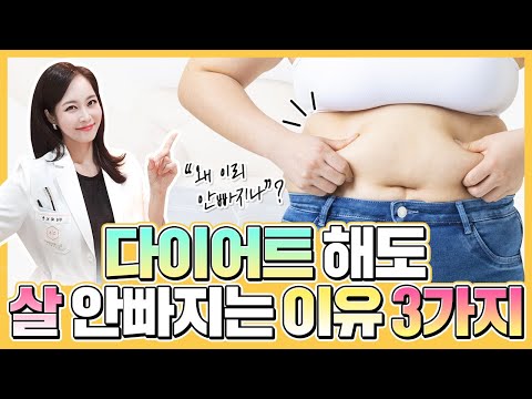 ✔ 다이어트 할 때 살안빠지는 이유 3가지⭐ 이 3가지만 개선하면 살이 쭉쭉 빠지는 몸이 됩니다❗