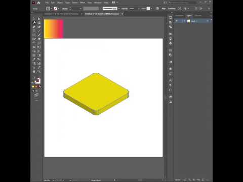 3d instagram icon technique for ILLUSTRATOR #shorts