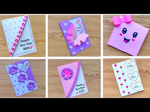 6 Amazing DIY New Year Card Ideas | Happy New Year / New Year Cards 2025