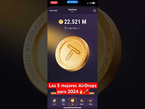 💥los 5 MEJORES AIRDROPS para 2024✅🚀🔥#airdrop #cryptonews #telegram #explore