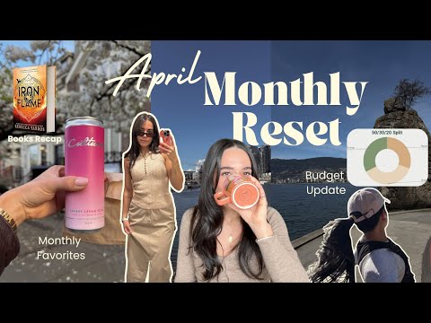 APRIL RESET 💐 budgeting, monthly favorites, reflection, budget spreadsheet updates!!