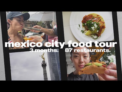 Food Tour in Mexico City: CDMX | 3 Months | 87 Restaurants #mexicocity #foodvlog