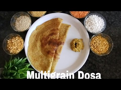 High Protein Multigrain Dosa || Multigrain Dosa Batter || Healthy Break Fast Recipe