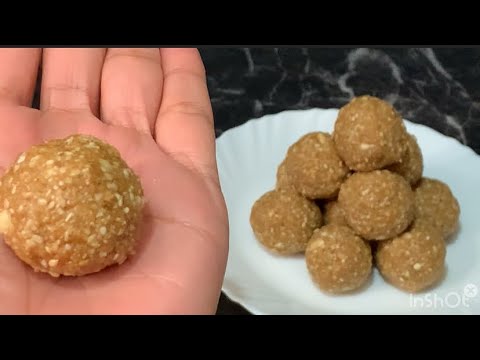 Iron& Calcium Rich Peanut Til Gud Ladoo/ आइरन और कैलशियम से भरपूर स्वादिष्ट तिल मूंगफली गुड़ लड्डू