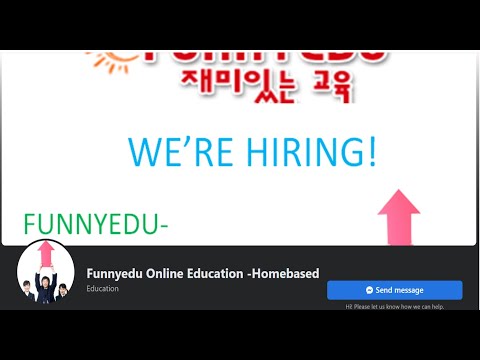 FUNNYEDU HOMEBASED  ESL COMPANY/ 270PHP per HOUR / KOREAN STUDENTS