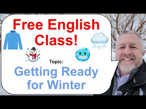 Let's Learn English! Topic: Getting Ready for Winter! 🥶🧥☃️