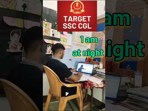 SSC CGL TARGET 🎯💯🔥❤️#ssccgl #sscvlog #vlog #studytips #shorts #studyvlog #minivlog #studylover