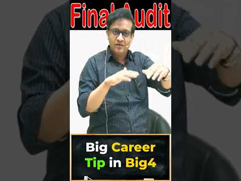 Big Career Advice to get into Big Four or Any Dream Company | Siddharth Agarwal Audit