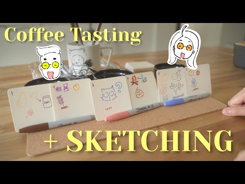 Be playful, it's not a waste of time | sketchbook | coffee tasting