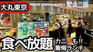 食べ放題！大丸東京の和食ランチビュッフェが凄い！大食いして来ました！【東京駅・馳走三昧】