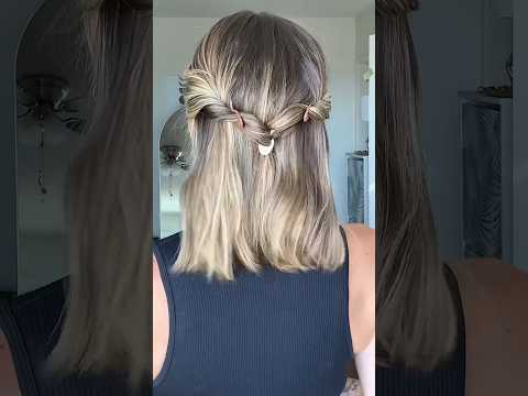 easy everyday half up using my fav hair pins 🤍 #hairstyle #hairtutorial @FionaFranchimonOfficial