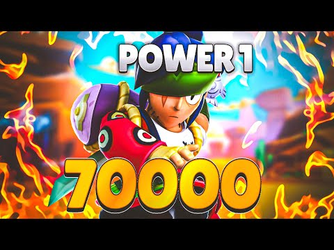 70000 TROPHIES WITH ONLY POWER 1 ❤️