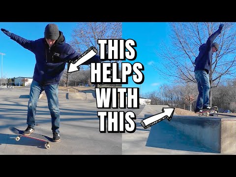 Skateboarding Progression: Stationary Manuals + Boardslides & 50-50s Session!