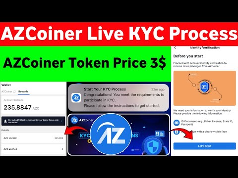 AZ Coiner KYC Verify Full Process | How to Complete KYC AZCoiner | AZ Coiner | AZCOINER Token Claim