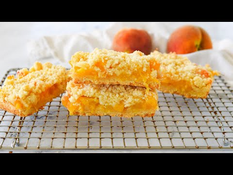 Peach Crumb Bars | Small Batch |Feeds 2-4 people