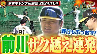 【11月4日秋季キャンプ】前川が衝撃の場外弾含むサク越え連発！野口も負けじとぶっ放す！阪神タイガース密着！応援番組「虎バン」ABCテレビ公式チャンネル