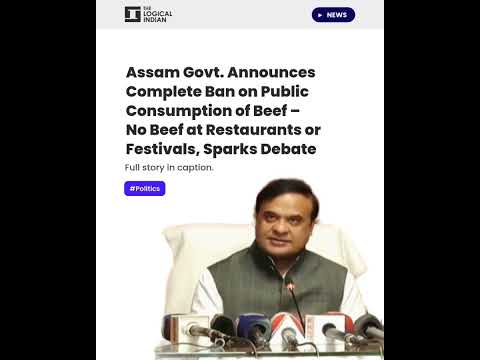 Assam Govt. Announces Complete Ban on Public Consumption of Beef