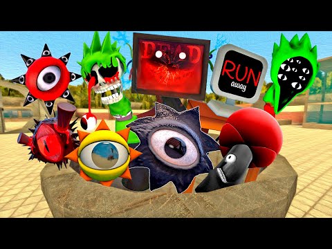 ⚡ TORTURE EVOLUTION OF MR FUN COMPUTER SUN TREE SPRUNKI INCREDIBOX FAMILY SPARTAN KICKING in Gmod !