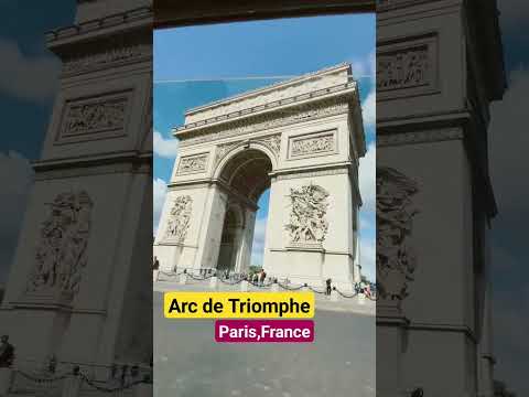 arc de Triomphe Paris France top places to visit in paris #travel #europe #shorts