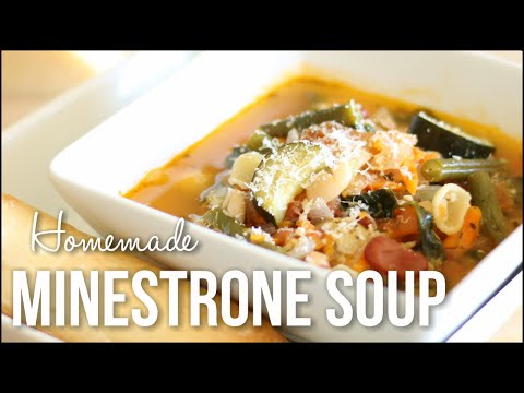 Homemade Minestrone Soup!! - Hearty Italian Soup Recipe