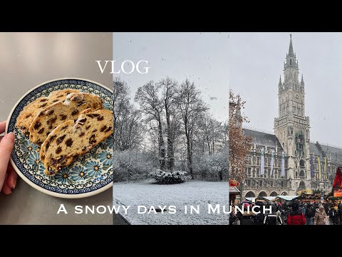 [vlog] Life in Germany | A snowy day, not just a Christmas market | weekend when it snows