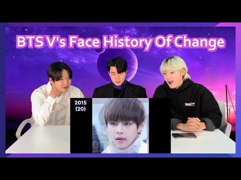 Koreans React To BTS V's Face History Of Change.