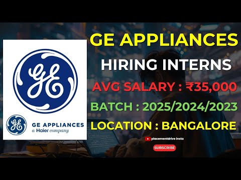 GE Appliances Internship | Intellectual Property Training for B.Tech/M.Tech Students | Apply Now!