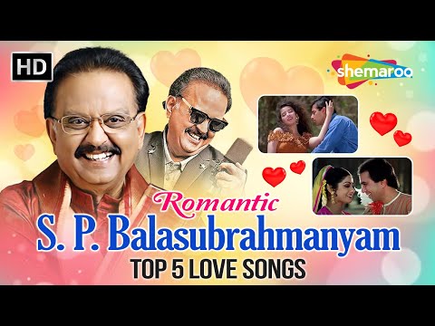 Romantic_S.P.Balasubrahmanyam | TOP 5 LOVE SONGS | Evergreen Romantic Hits | Video Jukebox