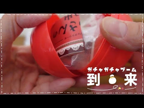 レトロガチャに惹かれてブーム到来🐣🧵京都のお土産のキャラメル八ツ橋でおうちカフェ🍵🍽️