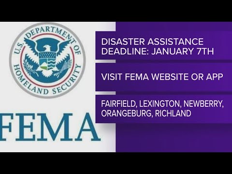 Deadline for SC homeowners, renters to apply for FEMA aid coming up