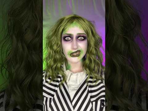 hi 👋i’ll be your guide🪲 #makeupshorts #halloweencostume #beetlejuicemakeup #halloweenmakeuplook