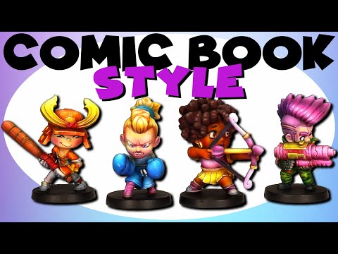 Painting Vibrant Chibi Figures for Board Games!