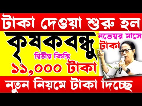 নভেম্বর মাসের এত তারিখে টাকা দেবে I ১১০০০ টাকা I krishak bandhu I krishak bandhu new update #wb