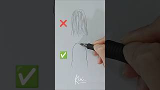 DON'T make this beginner mistake!  How to draw straight anime hair #howtodrawanime #animetutorial