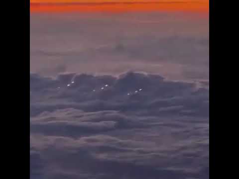 UFO over the Pacific Ocean