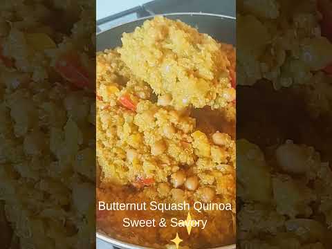 High Protein Butternut Squash Quinoa✨ Thanksgiving Side🍁#veganthanksgiving #vegan #veganrecipes