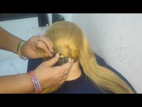 Hair style for women with clucher|Clucher hair style|Hair bun|#viralvideo #1000subscriber