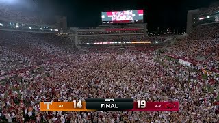 DOWN GOES NO. 4 👀 Arkansas fans storm the field after beating Tennessee | ESPN College Football