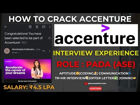 Accenture Interview Experience 2024 | Selection, Coding & Offer Insights from Selected Candidate