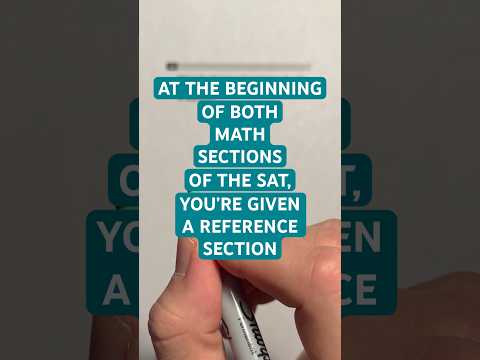 MEMORIZE the Formulas and Rules in the Reference Section of Both Math Sections of the SAT!!! #Shorts