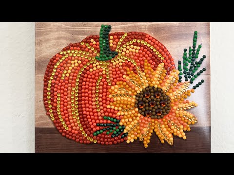 Completed Fall Diamond Painting | WALMART #fallyall24 @diamondgrandma1048