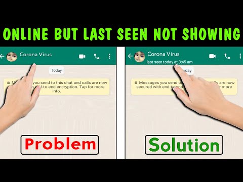 Whatsapp last seen problem | whatsapp online not show | online but last seen not showing on whatsapp