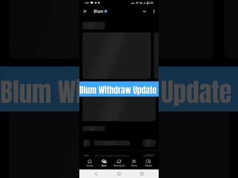 Blum Withdraw Update🤑| Blum Listing date| Blum airdrop #blum #new #update