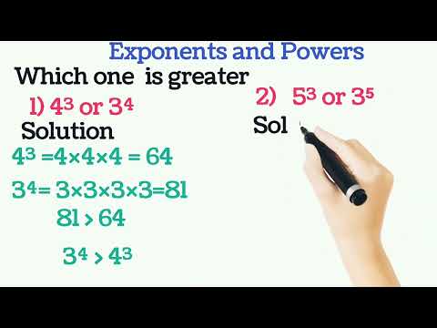 Which one is greater | Exponents and Powers | class 7 maths | ncert solutions |#whichisgreatet