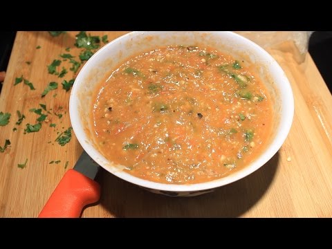 Oven Roasted Tomatillo & Tomato Salsa ~ Mexican Style Hot Sauce