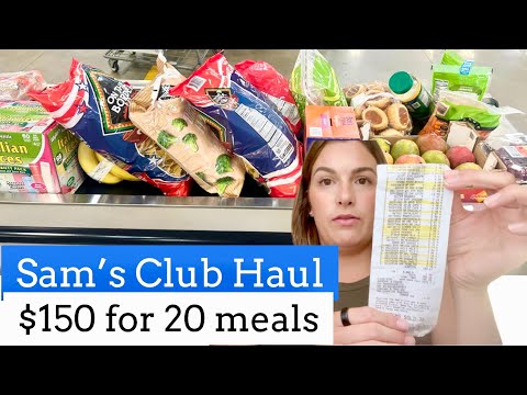 SAMS CLUB GROCERY HAUL & MEAL PLAN FOR MY FAMILY OF 6 | SAVING MONEY ON GROCERIES 2024