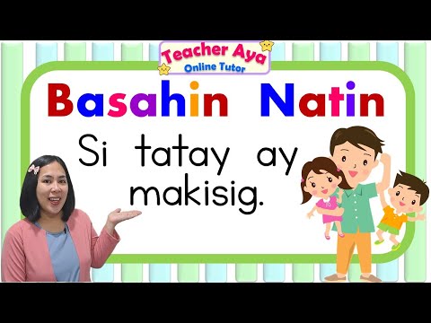 Filipino Reading Lesson | Pagsasanay sa  Pagbasa ng Pangungusap |Teacher Aya | Grade 1, 2, 3, 4