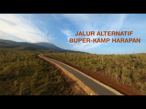 Pemandangan Jalur alternatif Buper - Kampung Harapan sentani