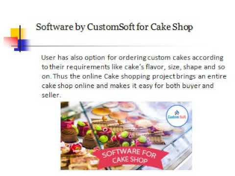 Software for cake shop by CustomSoft